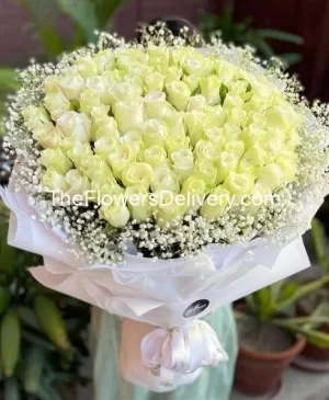 White Roses Delivery Pakistan - TheFlowersDelivery.com