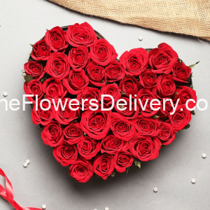Valentine's Heart Shaped Flowers - TheFlowersDelivery.com
