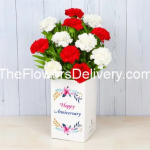 Anniversary Flowers Box - TheFlowersDelivery.com