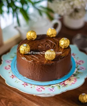 Layers Ferrero Rocher Cake