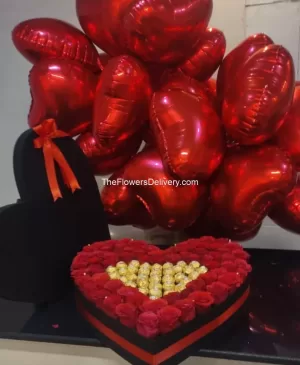 Anniversary Roses and Chocolates -