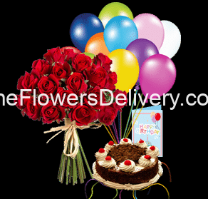 Birthday Deal-fresh flowers delivery-premium flowers-fresh cake delivery near me- flowers and cake combo - online delivery in lahore-flower shop in gulberg- flower shop in cant- free delivery-TFD Pakistan-theflowerdelivery.com