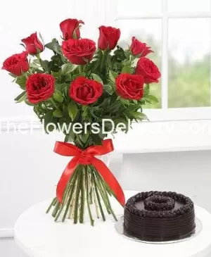 Roses with Black Choco