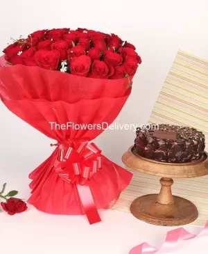 Online Chocolate Cake and Flowers Pakistan - TheFlowersDelivery.com