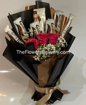 Flowers and Chocolates Combo Lahore - TFD