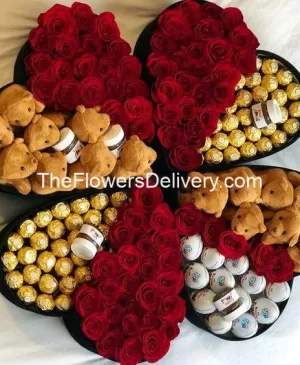 Chocolate and Flowers Combo to Pakistan -TheFlowersDelivery.com