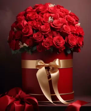 Valentine Flower Box Delivery to Pakistan - TheFlowersDelivery.com