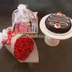 Chocolate Basket Combo - TheFlowersDelivery.com