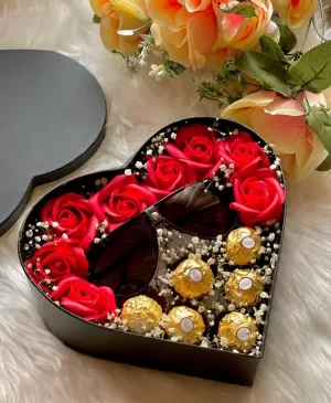 Flowers & Chocolate Gift Box - TFD Pakistan