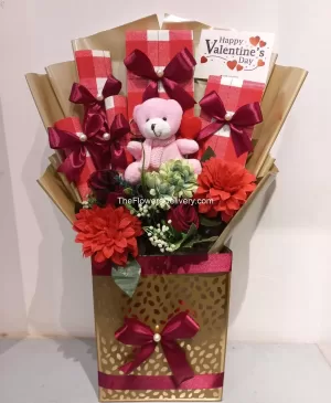 valentine chocolate gifts - Theflowersdelivery.com