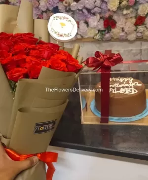 Valentine Flowers Combo in Lahore - TheFlowersDelivery.com